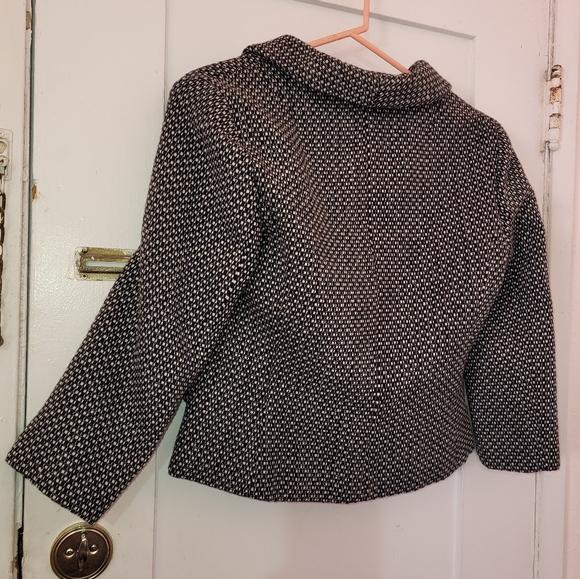 LOVE 21 LONG SLEEVE CREW BLAZER JACKET size M button up 3/4 sleeve - Picture 2 of 5